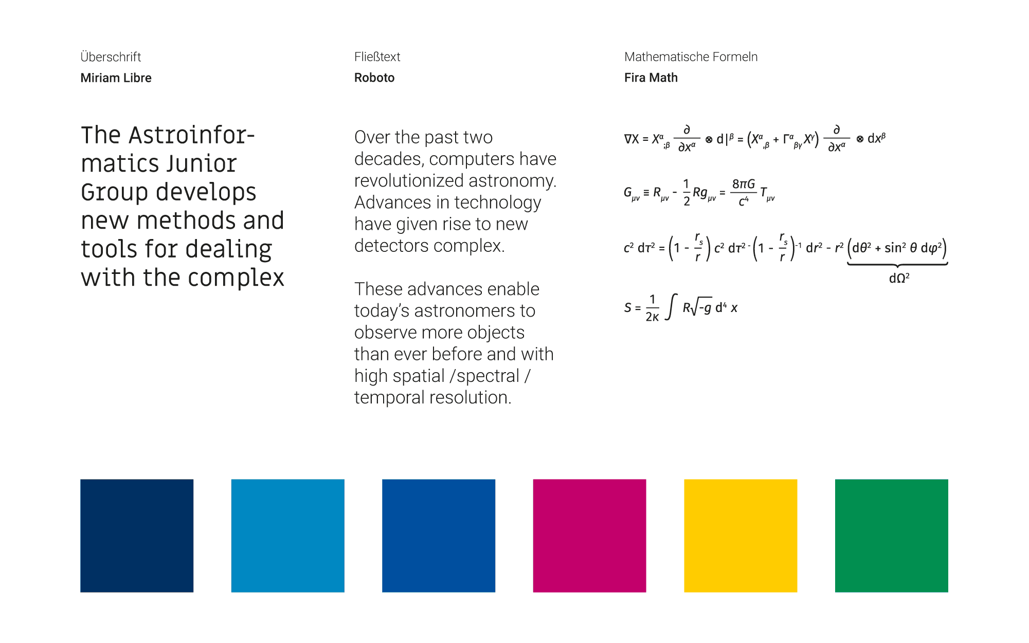 HITS Farben und Typografie